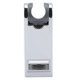 ABS Chromeplated Adjustable Height Shower Slider Bar Rail Head Holder Stand 30*15mm - Top-Down View