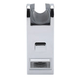 ABS Chromeplated Adjustable Height Shower Slider Bar Rail Head Holder Stand 30*15mm - Rear View