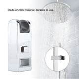 ABS Chromeplated Adjustable Height Shower Slider Bar Rail Head Holder Stand 30*15mm - Extra Image
