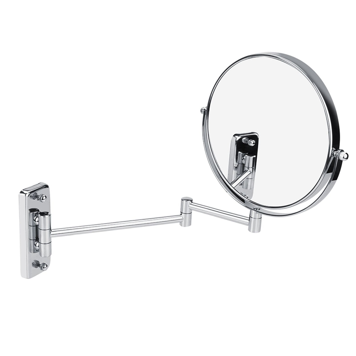 8" Wall Mount Makeup Mirror Double Sided Swivel Mirror 3X Magnifying