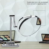 8" Wall Mount Makeup Mirror Double Sided Swivel Mirror 3X Magnifying