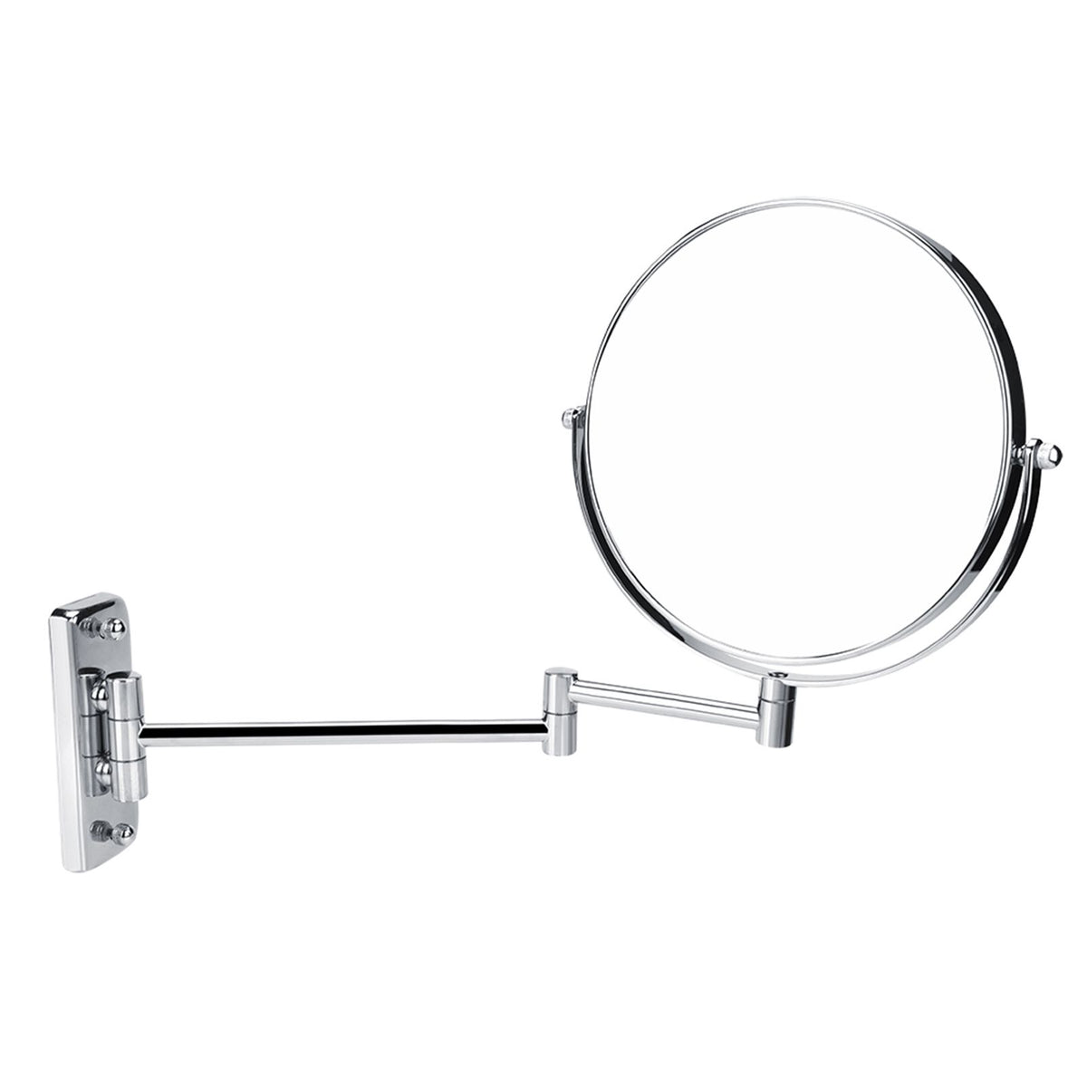8" Wall Mount Makeup Mirror Double Sided Swivel Mirror 3X Magnifying