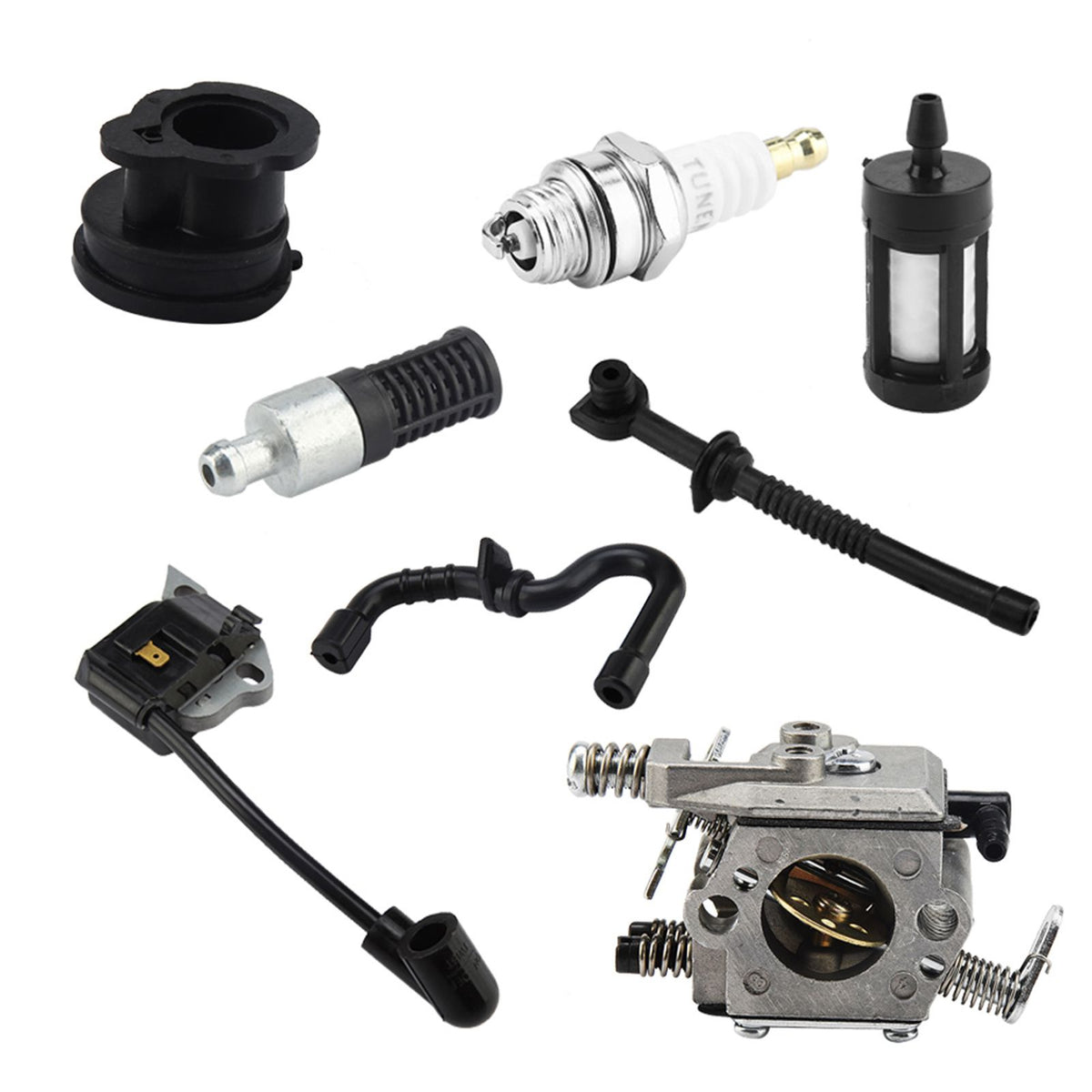 Carburetor Ignition Coil Carb Set for Stihl Walbro 017 018 MS170 MS180 Chainsaw
