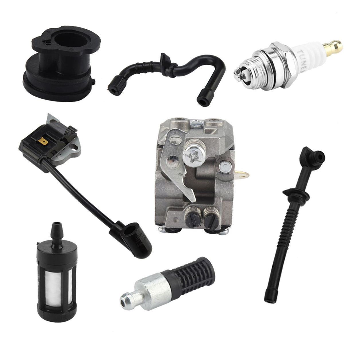 Carburetor Ignition Coil Carb Set for Stihl Walbro 017 018 MS170 MS180 Chainsaw