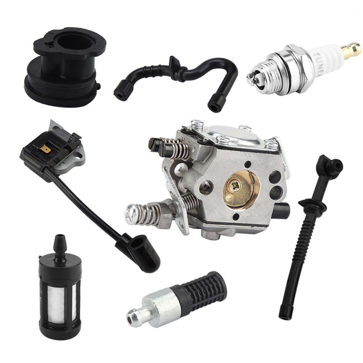 Carburetor Ignition Coil Carb Set for Stihl Walbro 017 018 MS170 MS180 Chainsaw