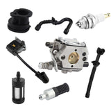 Carburetor Ignition Coil Carb Set for Stihl Walbro 017 018 MS170 MS180 Chainsaw - Rear View