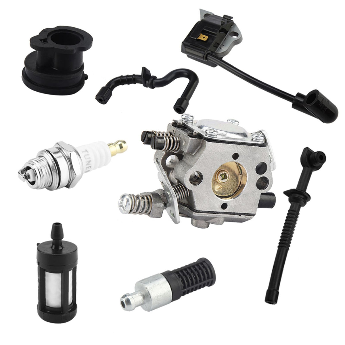 Carburetor Ignition Coil Carb Set for Stihl Walbro 017 018 MS170 MS180 Chainsaw