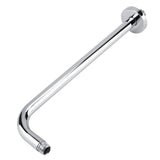 Extra Long Stainless Steel Shower Rain Head Arm Replacement Flange Set Wall Fixed Chrome Finish