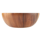 Solid Acacia Wooden Bowl for Salad Soup Rice Hand Made Wooden Bowl Kitchen Utensils (20*7cm)