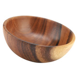 Solid Acacia Wooden Bowl for Salad Soup Rice Hand Made Wooden Bowl Kitchen Utensils (20*7cm)