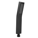 Matte Black Brass Chromeplated Handheld Shower Head Bathroom Sprayer Handshower