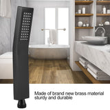 Matte Black Brass Chromeplated Handheld Shower Head Bathroom Sprayer Handshower
