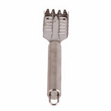 Stainless Steel Handle Fish Scraping Scale Shaver Fish Cleaning Tool - Top-Down View
