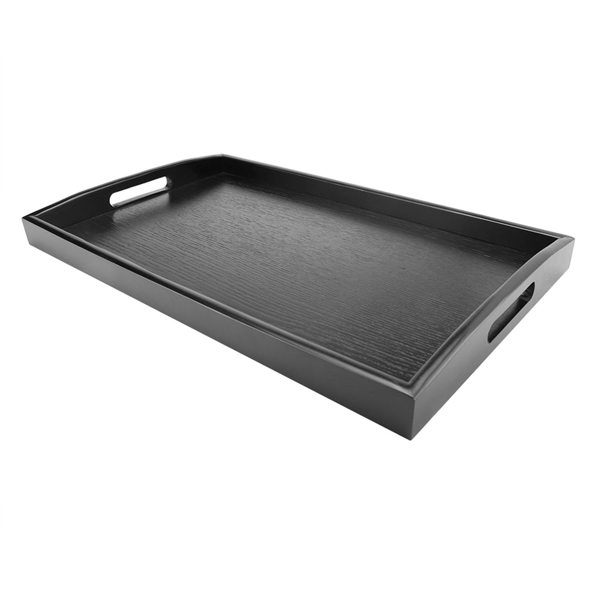 Large Wood Serving tea Water Drinks Tray Wooden Breakfast Tea Serving Tray With Handle #3