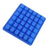 Bear Shape Ice Cube Box Mold Tray Maker Silicone Ice Cream Chocolate (Dark Blue Dropper)