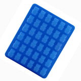 Bear Shape Ice Cube Box Mold Tray Maker Silicone Ice Cream Chocolate (Dark Blue Dropper)