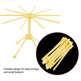 Noodle Spaghetti Pasta Drying Rack Stand Dryer Foldable Kitchen Tool (Yellow)