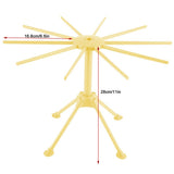 Noodle Spaghetti Pasta Drying Rack Stand Dryer Foldable Kitchen Tool (Yellow)