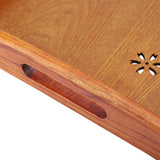 Light Rectangular Solid Wood Cherry Blossom Tea Tray Coffee Fruit Food Serving Plate Home - Extra Image
