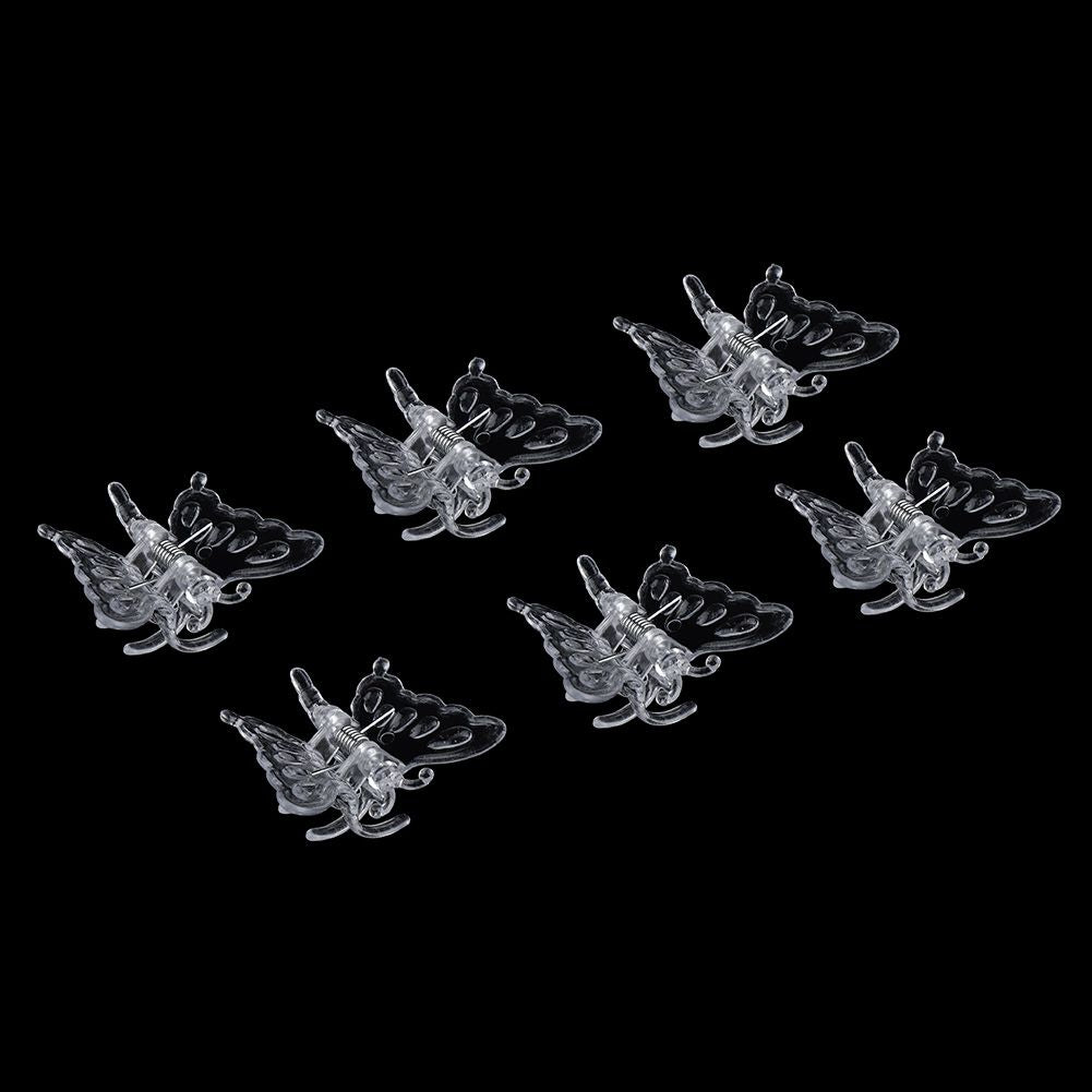 100Pcs Garden Tools Stem Clips Grow Upright Orchid Plastic Mini Stalks Flower
