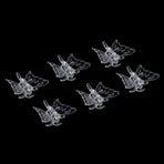 100Pcs Garden Tools Stem Clips Grow Upright Orchid Plastic Mini Stalks Flower