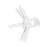 100Pcs Garden Tools Stem Clips Grow Upright Orchid Plastic Mini Stalks Flower Transparent - Rear View