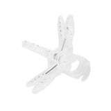100Pcs Garden Tools Stem Clips Grow Upright Orchid Plastic Mini Stalks Flower Transparent - Low Angle