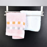 Double Layers Stainless Steel Telescopic Towel Holder Rack Hanger Organizer Bathroom Kitchen - Top-Down View