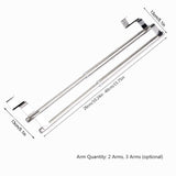Double Layers Stainless Steel Telescopic Towel Holder Rack Hanger Organizer Bathroom Kitchen