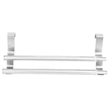 Double Layers Stainless Steel Telescopic Towel Holder Rack Hanger Organizer Bathroom Kitchen
