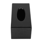 Rectangular Tissue Box Natural Elegance Wood Tissue Box for Living Room Bedroom Kitchen (Black)