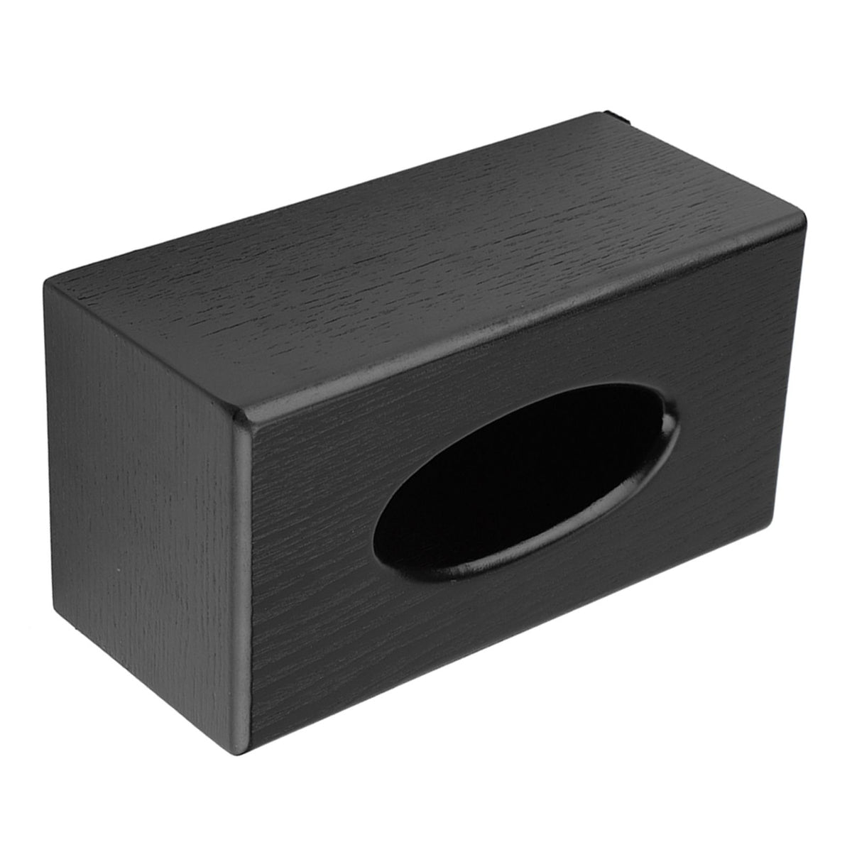 Rectangular Tissue Box Natural Elegance Wood Tissue Box for Living Room Bedroom Kitchen (Black)