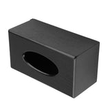 Rectangular Tissue Box Natural Elegance Wood Tissue Box for Living Room Bedroom Kitchen (Black) - Extra Image