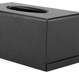 Rectangular Tissue Box Natural Elegance Wood Tissue Box for Living Room Bedroom Kitchen (Black) - Extra Image