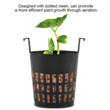 10Pcs High Quality Mesh Pot Net Basket Hydroponic Aeroponic Planting Grow Pots - Front View