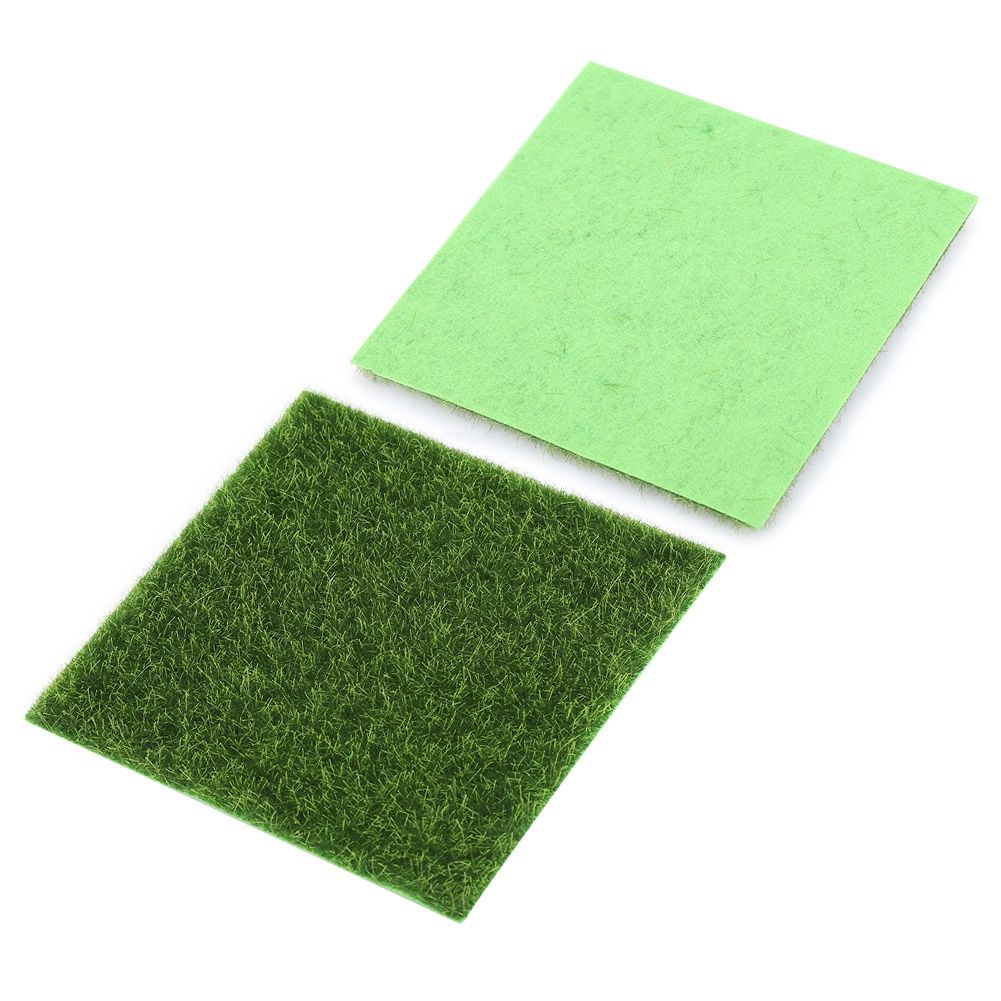 10 PCS Artificial Grass Mat Turf Lawn Garden Micro Landscape Ornament Home Decor