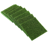 10 PCS Artificial Grass Mat Turf Lawn Garden Micro Landscape Ornament Home Decor - Low Angle