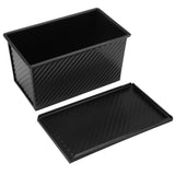 Carbon Steel Bread Cake Mold NOn Stick Toast Desserts Maker Baking Mould with Lid - Top-Down View