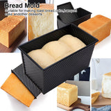 Carbon Steel Bread Cake Mold NOn Stick Toast Desserts Maker Baking Mould with Lid