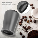 Stainless Steel Coffee Powder Sieve Dustproof Flour Filter Cup Grinder Accessory(Black) - Side View