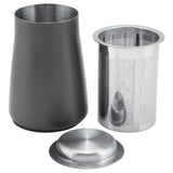 Stainless Steel Coffee Powder Sieve Dustproof Flour Filter Cup Grinder Accessory(Black)