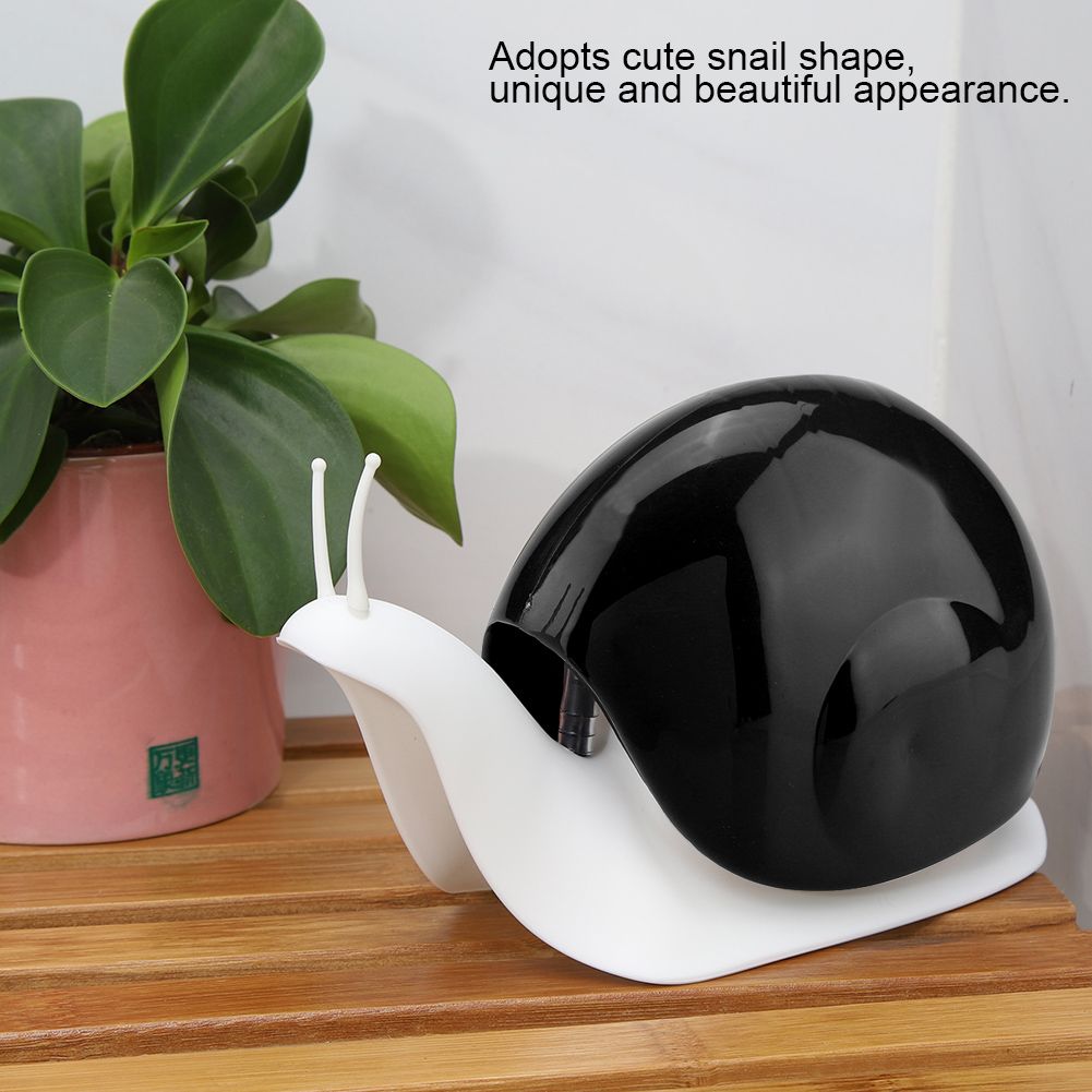 Snail Shape Press Style Soap Liquid Bottle Hand Lotion Dispenser Bathroom Accessories (Black)