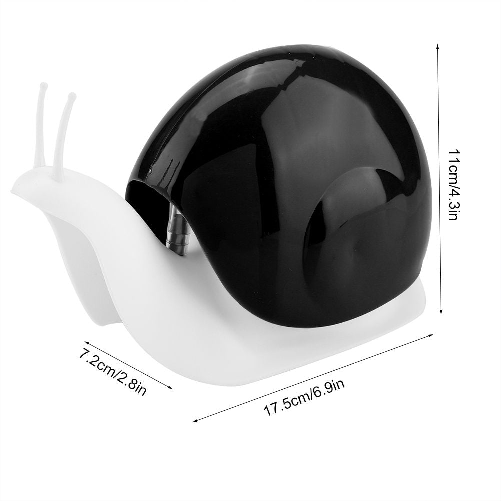 Snail Shape Press Style Soap Liquid Bottle Hand Lotion Dispenser Bathroom Accessories (Black)