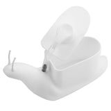 Snail Shape Press Style Soap Liquid Bottle Hand Lotion Dispenser Bathroom Accessories (Black) - Low Angle