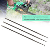 3Pcs 5.2mm Round Chainsaw Saw Chain Files Filing Sharpener Woodworking Accessory Kit - Low Angle