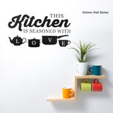 Removable Adhesive Wall Sticker Kitchen Living Room Wall Decal Home Decoration