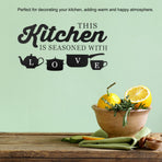 Removable Adhesive Wall Sticker Kitchen Living Room Wall Decal Home Decoration