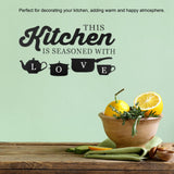 Removable Adhesive Wall Sticker Kitchen Living Room Wall Decal Home Decoration - Rear View
