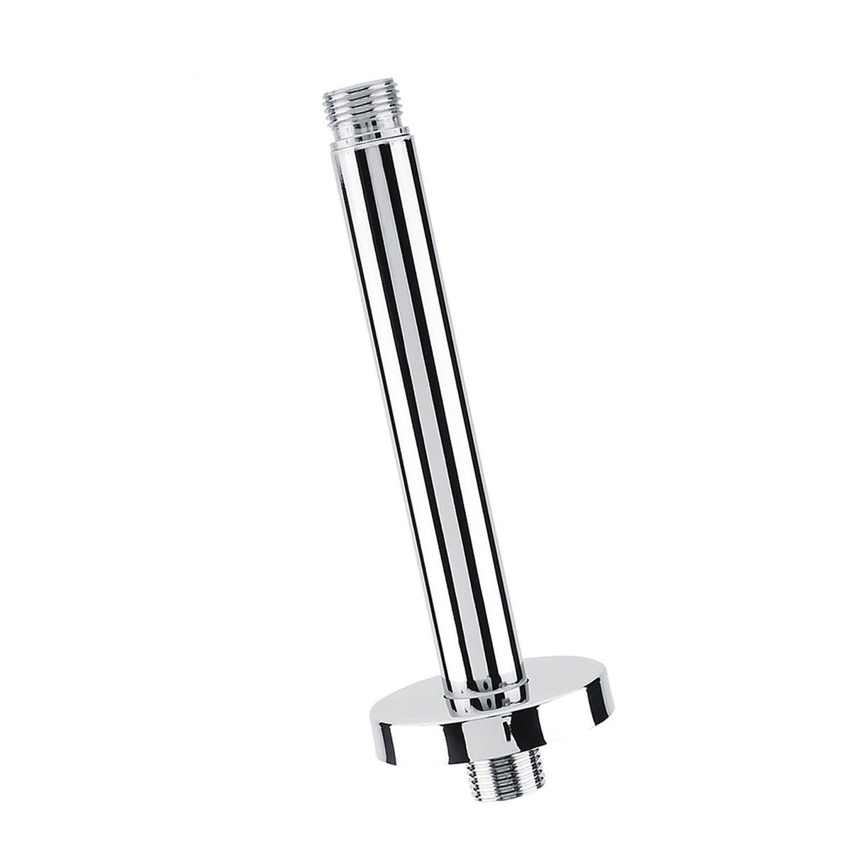 Stainless Steel Round Top Shower Arm Pipe Wall Mount for Bathroom Ceiling Shower Head (15 cm)