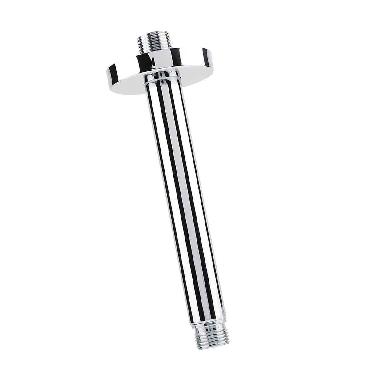Stainless Steel Round Top Shower Arm Pipe Wall Mount for Bathroom Ceiling Shower Head (15 cm)